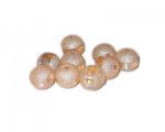 10mm Apricot Druzy-Style Electroplated w/line Bead, approx. 18 b 10mm Apricot Druzy-Style Electroplated w/line Bead, approx. 18 b