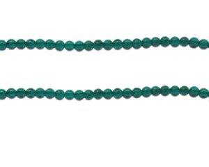 (image for) 4mm Emerald Crackle Glass Bead, approx. 105 beads