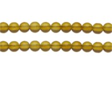 (image for) 8mm Gold Semi-Matte Glass Bead, approx. 32 beads