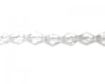 10 x 8mm Crystal Pressed Glass Bi-Cone Bead, 13" string 10 x 8mm Crystal Pressed Glass Bi-Cone Bead, 13" string