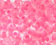 (image for) 6/0 Neon Pink Inside-Color Glass Seed Beads, 1oz. bag