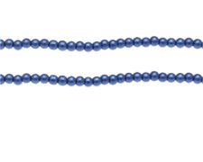 (image for) 4mm Navy Glass Pearl Bead, approx. 113 beads