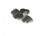 20mm White Pattern Heart Lampwork Glass Bead, 4 beads 20mm White Pattern Heart Lampwork Glass Bead, 4 beads