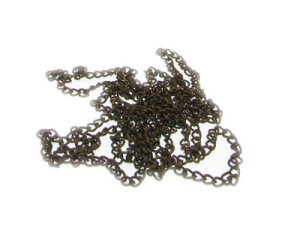 (image for) 2mm Bronze Metal Link Chain, 40" length