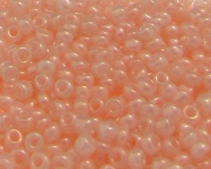 (image for) 11/0 Pale Apricot Ceylon Glass Seed Beads, 1oz. bag