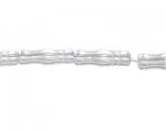20 x 6mm Crystal Tube Pressed Glass Bead, 13 beads 20 x 6mm Crystal Tube Pressed Glass Bead, 13 beads