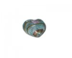 This is a 28mm Baby Blue Foil Heart Handmade Lampwork Glass Bead This is a 28mm Baby Blue Foil Heart Handmade Lampwork Glass Bead