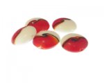 20mm Red/White Pattern Lampwork Glass Bead, 5 beads 20mm Red/White Pattern Lampwork Glass Bead, 5 beads