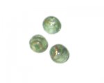 10mm Pale Green Gold-Striped Lampwork Glass Bead, 5 beads 10mm Pale Green Gold-Striped Lampwork Glass Bead, 5 beads