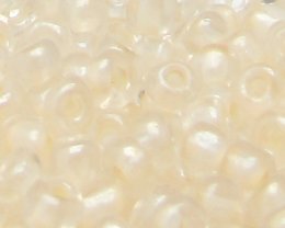 (image for) 6/0 Soft Cream Transparent Glass Seed Bead, 1oz. Bag