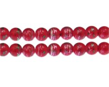 (image for) 10mm Noel Abstract Glass Bead, approx. 16 beads