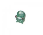 14 x 12mm Green Frog Lampwork Glass Bead, large hole 14 x 12mm Green Frog Lampwork Glass Bead, large hole