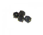 12mm Black Bumpy Lampwork Glass Bead, 4 beads 12mm Black Bumpy Lampwork Glass Bead, 4 beads