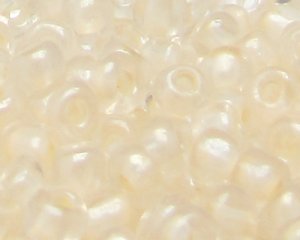 (image for) 6/0 Soft Cream Transparent Glass Seed Bead, 1oz. Bag