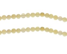 (image for) 6mm Lemon Quartz Gemstone Bead, approx. 30 beads