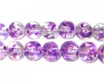 10mm Lavender Spray Glass Beads approx. 21 beads 10mm Lavender Spray Glass Beads approx. 21 beads