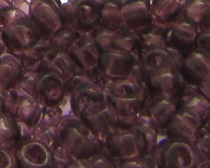 (image for) 6/0 Plum Transparent Glass Seed Bead, 1oz. Bag