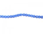 4mm Sky Blue Faceted Glass Bead, 12" string 4mm Sky Blue Faceted Glass Bead, 12" string