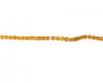 3mm Orange Bi-cone Glass Bead, 2 x 12" strings 3mm Orange Bi-cone Glass Bead, 2 x 12" strings
