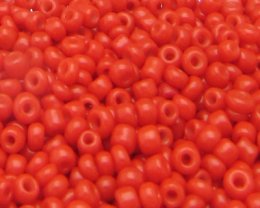 (image for) 11/0 Bright Orange Opaque Glass Seed Bead, 1oz. Bag