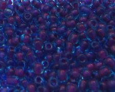 (image for) 11/0 Purple/Blue Inside-Color Glass Seed Beads, 1oz. bag