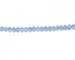 6x4mm Sky Blue Faceted Glass Disc Bead, 13" string 6x4mm Sky Blue Faceted Glass Disc Bead, 13" string