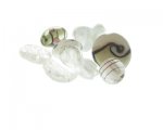 Approx. 1.5 - 2oz. White/Crystal Glass Lampwork Bead Mix Approx. 1.5 - 2oz. White/Crystal Glass Lampwork Bead Mix