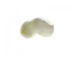 30 x 22mm White Lampwork Glass Bead, 2 beads 30 x 22mm White Lampwork Glass Bead, 2 beads