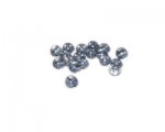 6mm Twilight Gray Galaxy Luster Glass Bead, approx. 50 beads