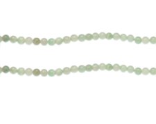 (image for) 4mm Soft Green Gemstone Bead, approx. 43 beads