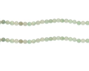 (image for) 4mm Soft Green Gemstone Bead, approx. 43 beads