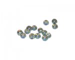 6mm Moon Gray Galaxy Luster Glass Bead, approx. 50 beads