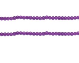 (image for) 4mm Purple Jade-Style Glass Bead, approx. 110 beads