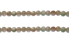 (image for) 6mm Jungle Swirl Marble-Style Glass Bead, approx. 46 beads