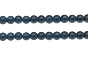 (image for) 8mm Petrol Jade-Style Glass Bead, approx. 54 beads