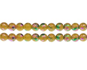 (image for) 8mm Celebration Abstract Glass Bead, approx. 35 beads