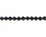 6mm Black Bi-Cone Fire Polish Bead, 2 x 12" strings 6mm Black Bi-Cone Fire Polish Bead, 2 x 12" strings