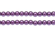 (image for) 8mm Purple Glass Pearl Bead, approx. 56 beads