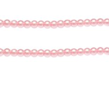 (image for) 6mm Soft Pink Glass Pearl Bead, approx. 78 beads