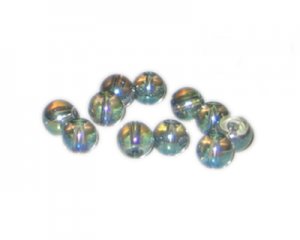 10mm Moon Gray Galaxy Luster Glass Bead, approx. 16 beads