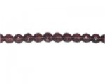 8mm Plum Faceted Round Glass Bead, 12" string 8mm Plum Faceted Round Glass Bead, 12" string