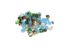(image for) Approx. 1oz. x 4mm Bicone/Cube Glass Bead Mix