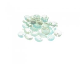 (image for) Approx. 1oz. x 8mm Soft Blues Glass Bead, top drill