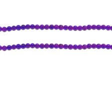 (image for) 4mm Deep Purple Crackle Glass Bead, approx. 105 beads