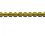 12mm Gold Pressed Glass Bead, 13" string 12mm Gold Pressed Glass Bead, 13" string