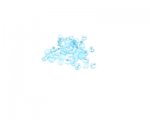 Approx. 1.5 - 2oz. x 3mm Turquoise Faceted Glass Bead Approx. 1.5 - 2oz. x 3mm Turquoise Faceted Glass Bead