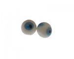 20mm White Lampwork Evil Eye Glass Bead, 2 beads 20mm White Lampwork Evil Eye Glass Bead, 2 beads