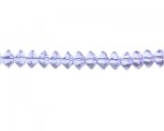 10 x 6mm Lilac Faceted Disc Glass Bead, 13" string 10 x 6mm Lilac Faceted Disc Glass Bead, 13" string