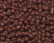 (image for) 11/0 Rich Brown Opaque Glass Seed Bead, 1oz. Bag