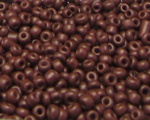 (image for) 11/0 Rich Brown Opaque Glass Seed Bead, 1oz. Bag